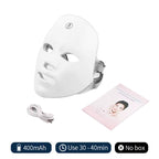 Masque Facial LED Rechargeable 7 couleurs LED