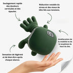 Masseur Chauffant Cou & Épaules - Soulagement Rapide + Masque OFFERT